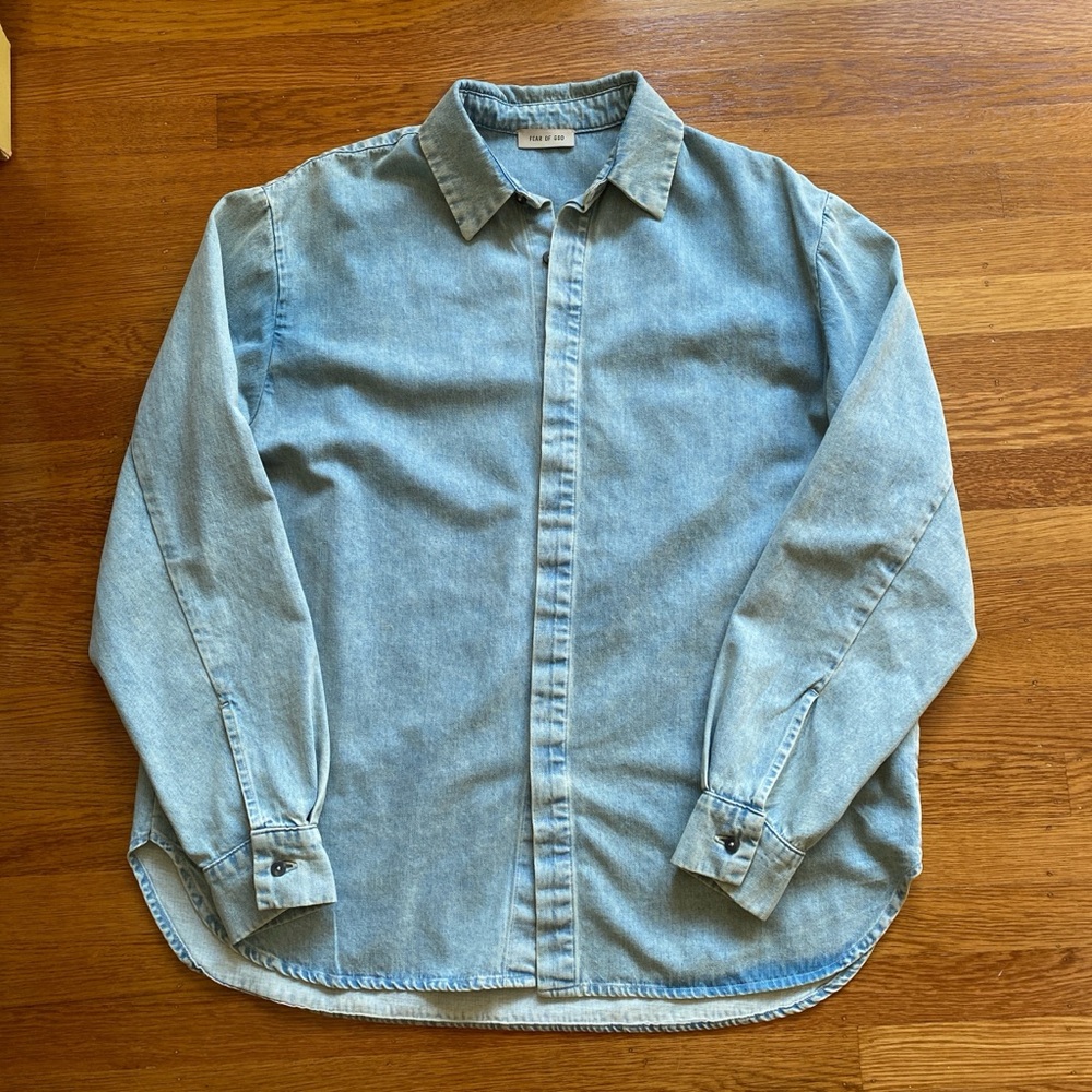 Fear of god oversized Japanese denim shirt